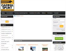 Tablet Screenshot of gammasport.it
